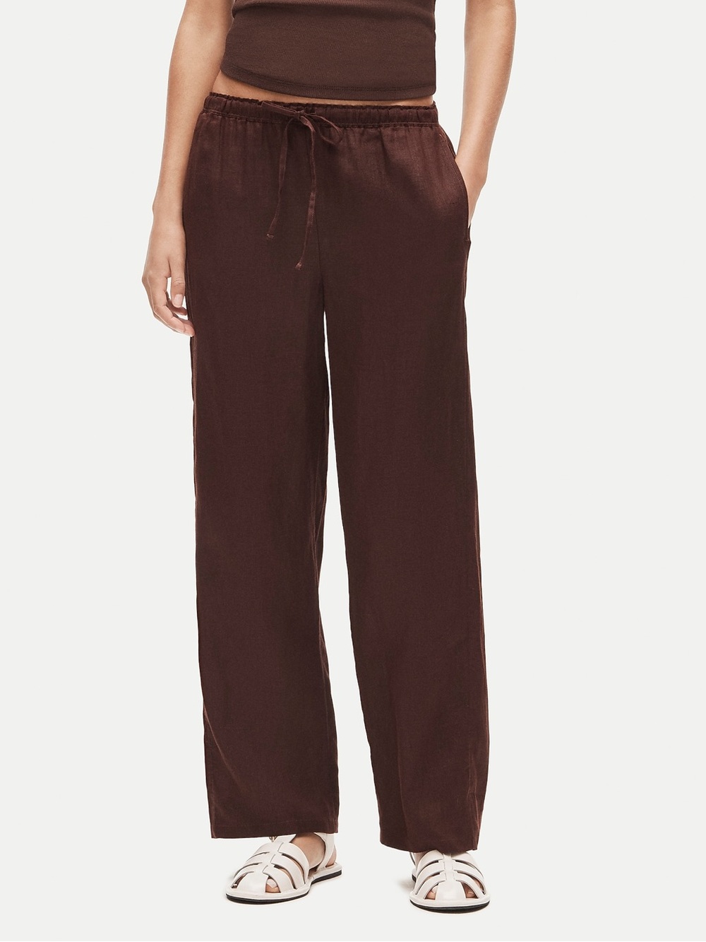 NWT J.Crew Soleil pant in linen